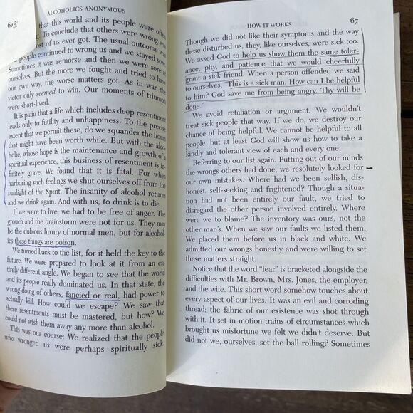 Lot of 2 Alcoholics Anonymous & Twelve Steps Twelve Traditions Paperback Books‎ - Picture 4 of 6